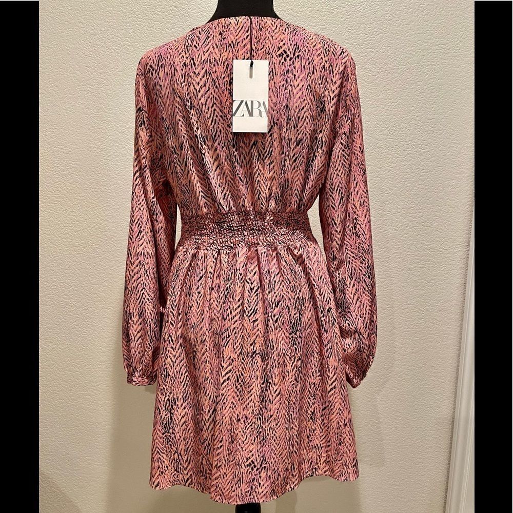 NWT Zara Printed Mini Dress - Picture 7 of 9
